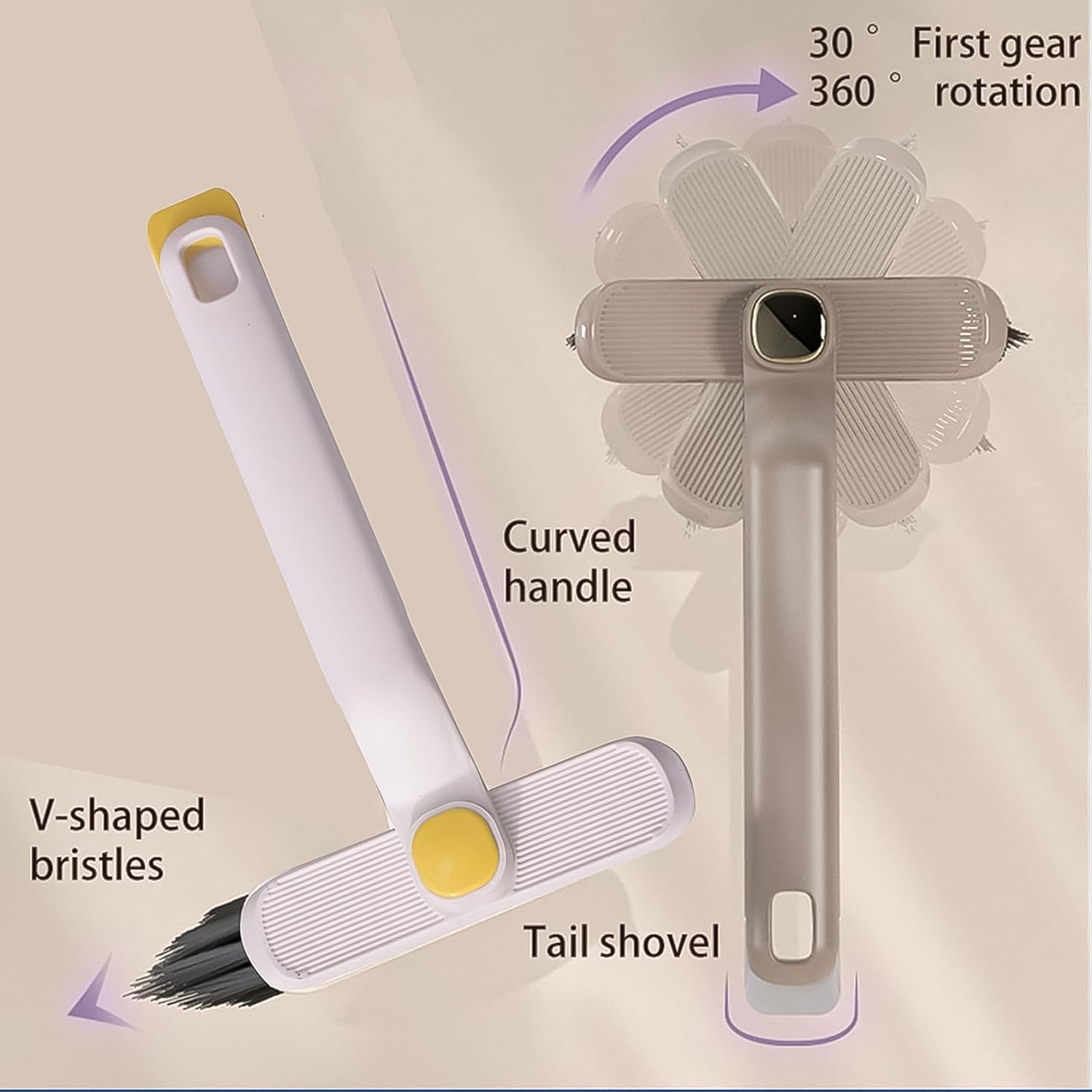 Multi-function 360 Rotating Crevice Floor Cleaning Brush (1 Pc) Multi-function 360 Rotating Crevice Floor Cleaning Brush (1 Pc)